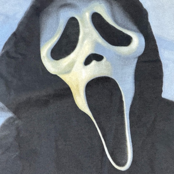Ghostface Scream Scary Selfie Men’s Long Sleeve Graphic Tee medium Scsrie - Picture 12 of 13